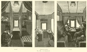 Un Wagon-Lit (engraving) 作者 法语学校