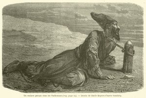 Un esclave persan chez les Turkomans (engraving) 作者 法语学校