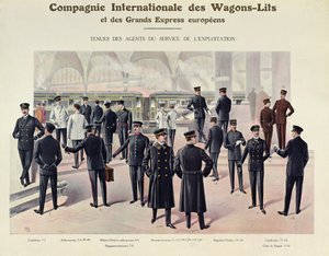Compagnie des Wagons-Lits员工制服，c.1910 作者 法语学校
