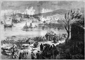 意大利团结会--朱塞佩-加里波第（1807-1882）领导的千人或红衫军远征--围攻盖特城 作者 法语学校
