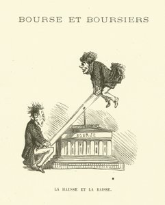 Ups and downs of the stock market (engraving) 作者 法语学校
