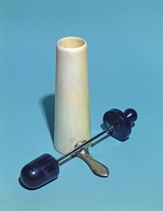 Antoine Jobert de Lamballe使用的阴道窥器（1799-1867）（金属和象牙） 作者 法语学校