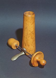 Joseph-Claude-Anthelme Recamier（1774-1852）使用的阴道窥器（木材和金属）