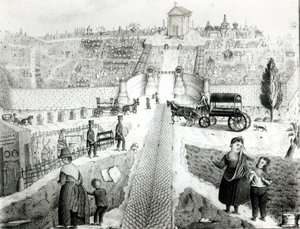 Pere-Lachaise公墓看法，19世纪初 作者 法语学校