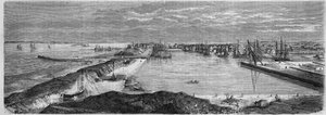 圣纳泽尔（Saint-Nazaire）市的景色（卢瓦尔河大区，44）。 作者 法语学校