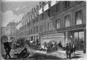 服装厂 "La Grande Maison "的外墙景观。巴黎 作者 法语学校