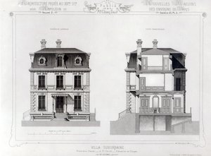 郊区别墅，圣克劳德的第一次狩猎，从私人建筑到C19th， 作者 法语学校