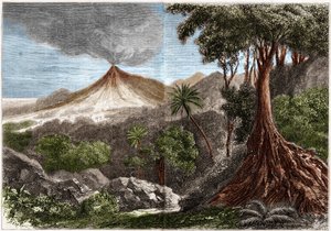 火山喷发，留尼汪岛 作者 法语学校