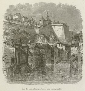Vue de Luxembourg (engraving) 作者 法语学校