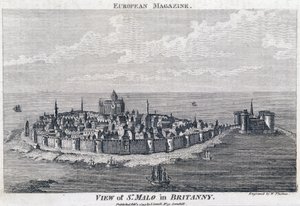 Vue de St Malo - 托马斯雕刻 作者 法语学校
