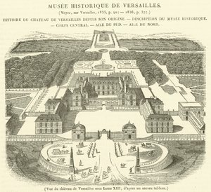 Vue du chateau de Versailles sous Louis XIII (engraving) 作者 法语学校