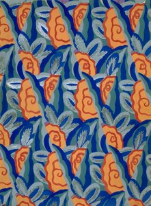 由Maison Gaillard设计的墙纸，出版。1930.   作者 法语学校