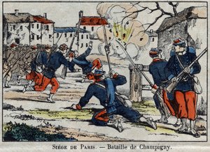 1870年法国和普鲁士之间的战争：1870年11月30日至12月2日的尚皮尼战役或维利耶战役。 作者 法语学校