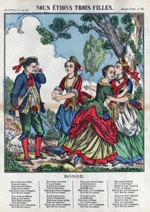 我们是三个女孩。三个女孩和一个牧羊人玩耍，让他感到不舒服。(Chants et chansons populaire de la France) Imagine d