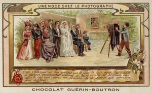 Wedding party at the photographer