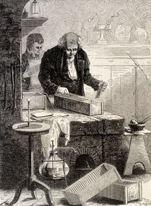 William Cruickshank建造了水槽桩--载于《科学专辑；杰出学者；伟大发现》1896年。 作者 法语学校