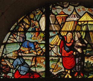 Window Charnier-10描绘了天堂的甘露 作者 法语学校