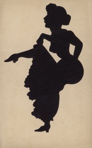跳坎肩舞的女人（石版画） 作者 法语学校