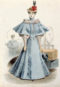 旅行服的女人，来自Le Coquet，1895年