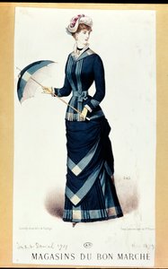 伞的女人，来自LeBonMarché，1879年