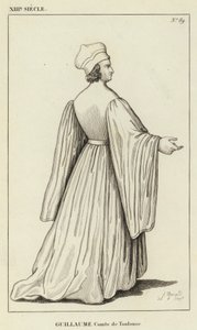 XIII Siecle, Guillaume, Comte de Toulouse (engraving) 作者 法语学校