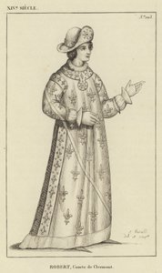 XIV Siecle, Robert, Comte de Clermont (engraving) 作者 法语学校