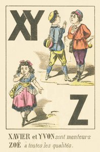 XYZ：Xavier和Yvon是骗子Zoe具有所有特质 作者 法语学校