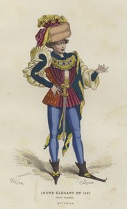 年轻的花花公子，1480年 作者 法语学校