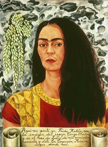 松散头发的自画像；Autorretrato con Pelo Suelto