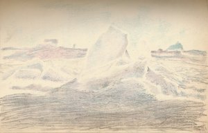 1894年7月4日，1897年7月4日，弗拉姆附近的冰 作者 弗里德约夫·南森