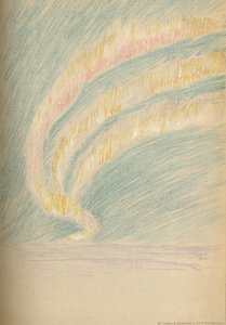 北极光（Aurora Borealis）彩带，1893年11月28日。粉彩素描，1893年1897年