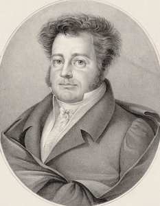 作曲家Heinrich Marschner 1795-1861的肖像。 作者 弗里德里希·奥古斯特·弗里克