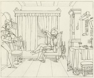 歌德的浮士德的插图 作者 弗里德里希·奥古斯特·莫里茨·雷茨奇