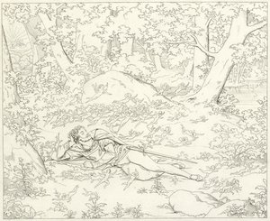 歌德的浮士德的插图 作者 弗里德里希·奥古斯特·莫里茨·雷茨奇