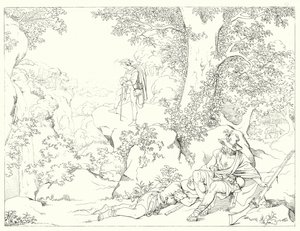 席勒的《冯德格洛克的谎言》或《钟声》的插图（版画） 作者 弗里德里希·奥古斯特·莫里茨·雷茨奇