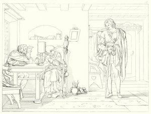 席勒的《冯德格洛克的谎言》或《钟声》的插图（版画） 作者 弗里德里希·奥古斯特·莫里茨·雷茨奇