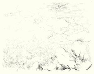 席勒的《钟声之歌》插图（雕刻）。 作者 弗里德里希·奥古斯特·莫里茨·雷茨奇