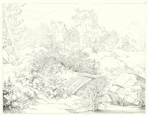 席勒的《钟声之歌》插图（雕刻）。 作者 弗里德里希·奥古斯特·莫里茨·雷茨奇