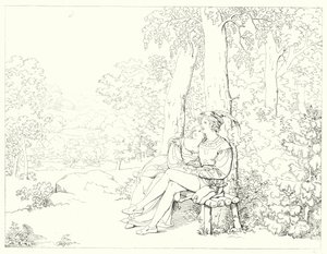 席勒的《冯德格洛克的谎言》或《钟声》的插图（版画）
