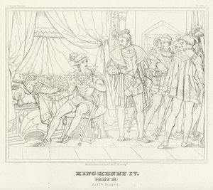 King Henry IV, Part II, Act IV, Scene 4 (engraving) 作者 弗里德里希·奥古斯特·莫里茨·雷茨奇