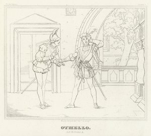 Othello, Act III, Scene 3 (engraving) 作者 弗里德里希·奥古斯特·莫里茨·雷茨奇