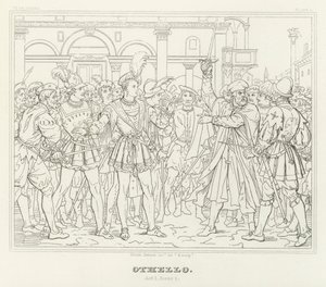 Othello, Act I, Scene 2 (engraving) 作者 弗里德里希·奥古斯特·莫里茨·雷茨奇