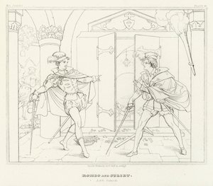 Romeo and Juliet, Act V, Scene 3 (engraving) 作者 弗里德里希·奥古斯特·莫里茨·雷茨奇