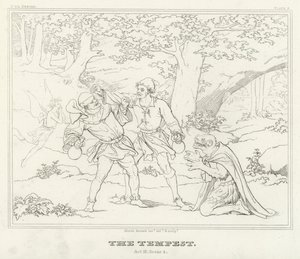 The Tempest, Act III, Scene 2 (engraving)