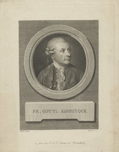 弗里德里希-戈特利布-克洛普斯托克的肖像，1724-1803，约1790。 作者 弗里德里希·克里斯蒂安·戈特利布间歇泉