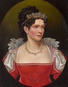 巴登的卡罗琳1776-1841，巴伐利亚女王。 作者 弗里德里希·杜尔克
