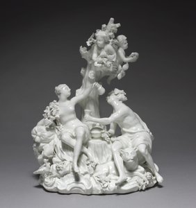 酒神和金星，比利时图尔奈工厂制造商，约1755年 作者 弗里德里希·埃里亚斯·迈耶