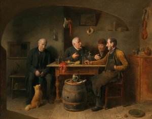 德语：酒馆里的四个人 酒馆场景