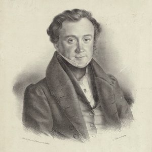 作曲家Johann Wenzel Kalliwoda 1801-1866的肖像。 作者 弗里德里希·古斯塔夫·施里克