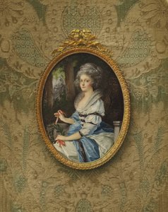 伊丽莎白公主的画像Wilhelmine Louise，1788年，符腾堡公爵的女儿